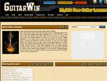 Tablet Screenshot of guitarwin.com